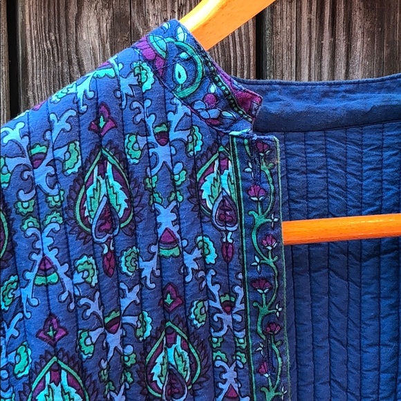 Ladies LA CERA Coat Quilted Bright Royal Colors  S - Picture 3 of 8